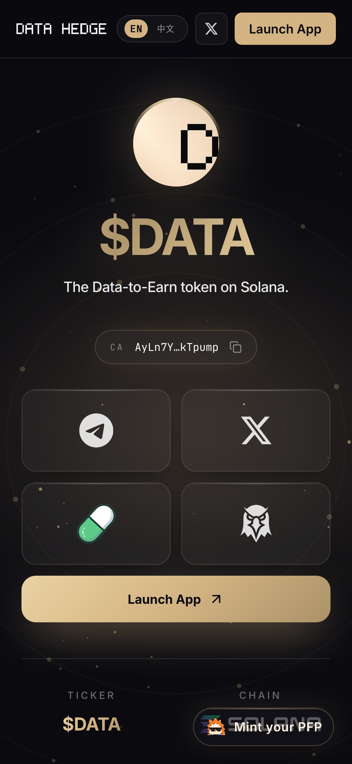 Data Hedge — screen 4
